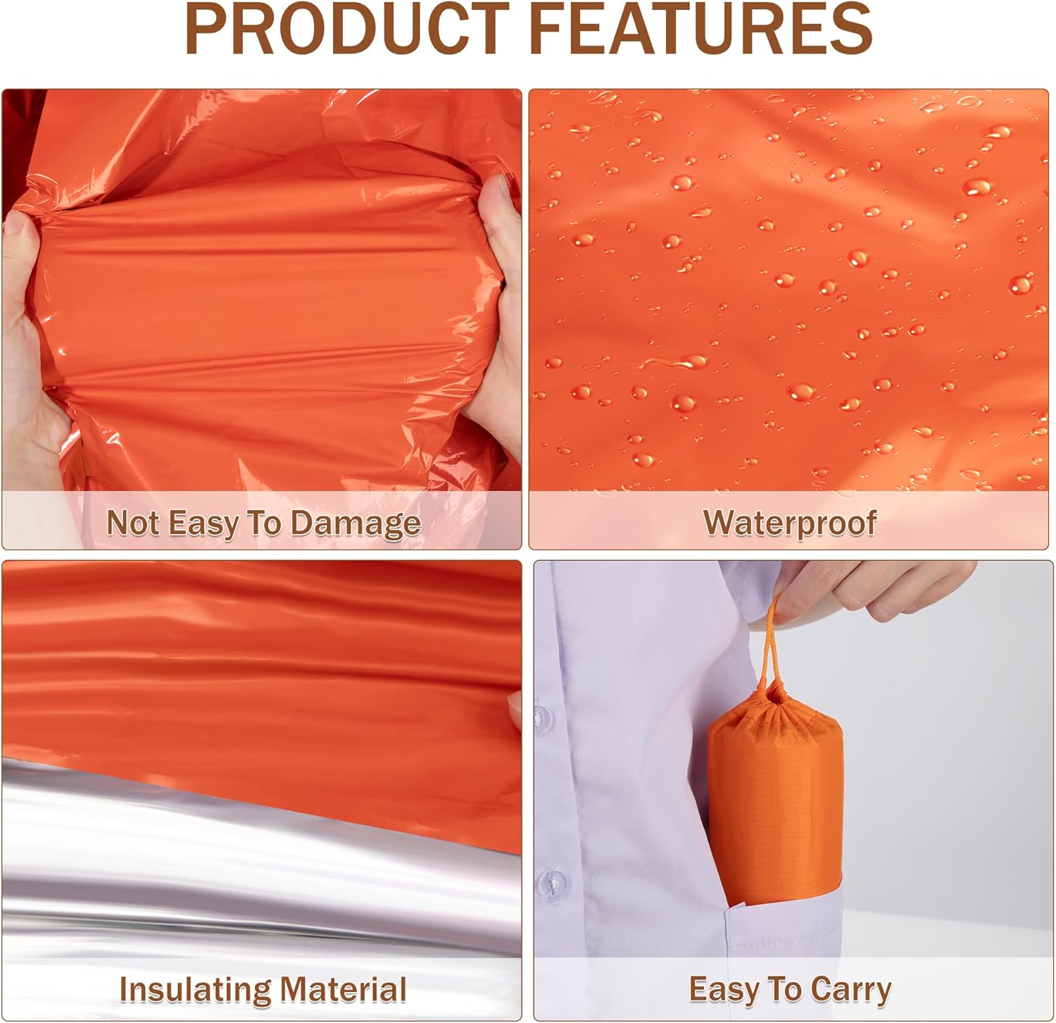 Emergency Mylar Sleeping Bag T - Emergency Mylar Tent review and price